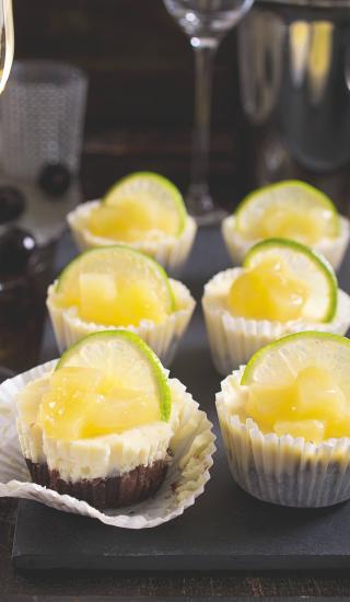Piňa colada minicheesecaky