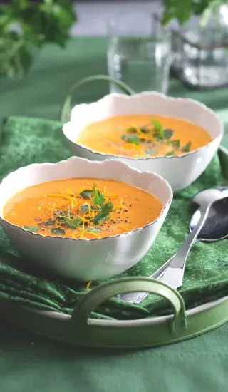 Mrkvovo-koriandrová polévka