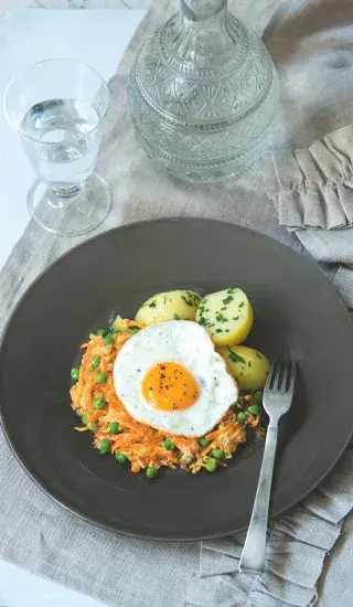 Dušená mrkev s hráškem