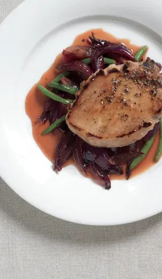 Navinulá cibule s vepřovým