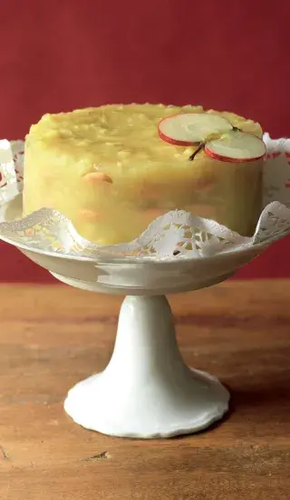 Nepečený jablečný dort 