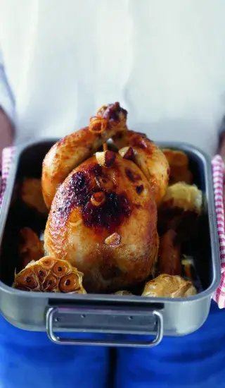 Pečené kuře s česnekem