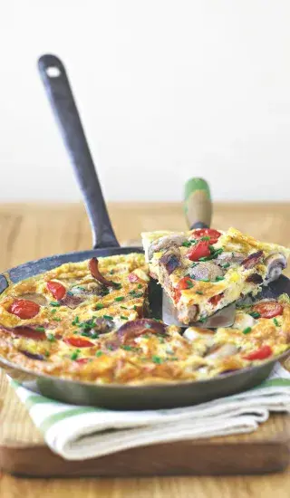 Anglická snídaně z jedné pánve