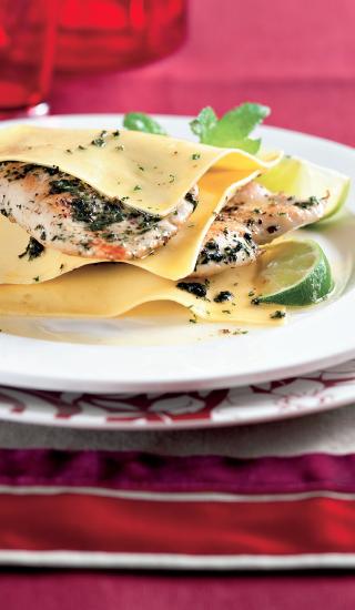 Otevřené lasagne Mojito