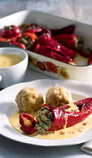 Netradiční plněné papriky