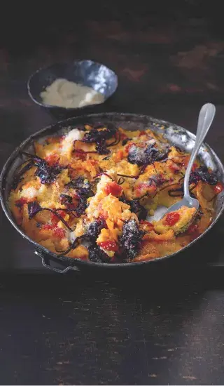 Pečená polenta se zeleninou