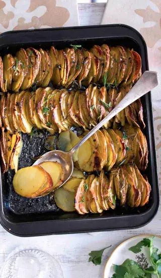 Pečené bylinkové brambory