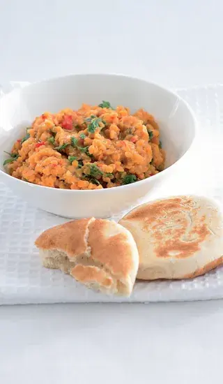 Pikantní čočkový dip