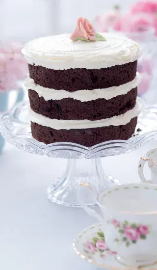 Plněný čokoládový dort