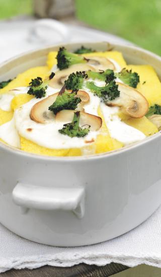 Polentové lasagne