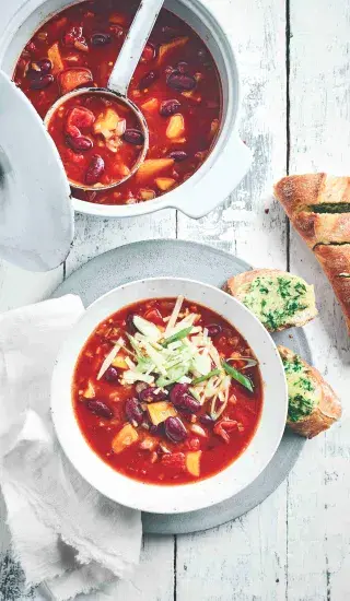 Polévka chili sin carne