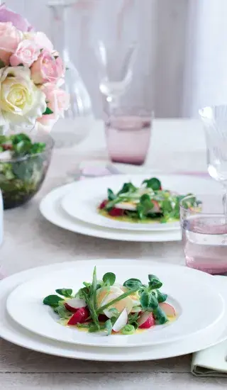 Polníčkový salát s vejci