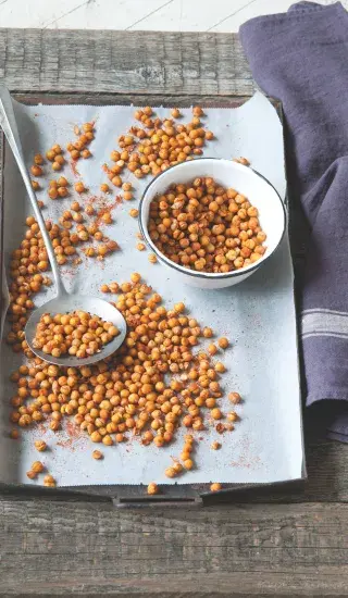 Pražená cizrna z trouby