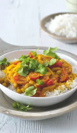 Rajčatovo-cizrnové kari