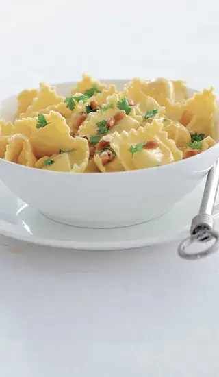 Ravioli přelité máslem