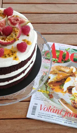 Čokoládový dort s mascarpone a lemon curd