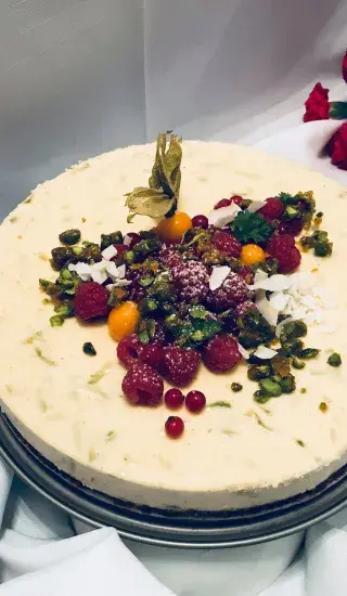 Jemný avokádový chcesecake