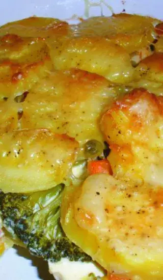 Zapékané brambory se zeleninou