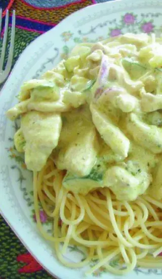 Zeleninové kuře se smetanou