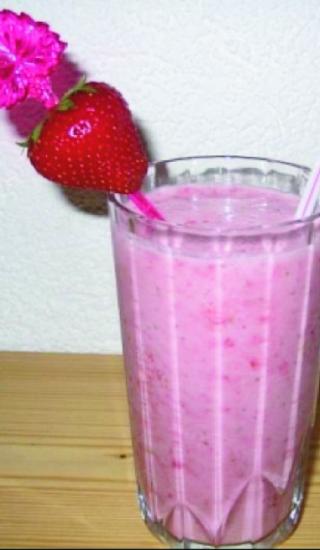jahodové frappé