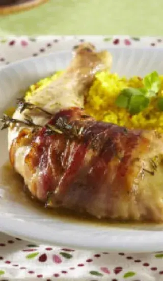 Kuřecí stehna s bylinkovou kůrkou