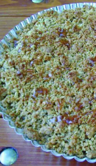 Jablečný koláč s ovesnými vločkami