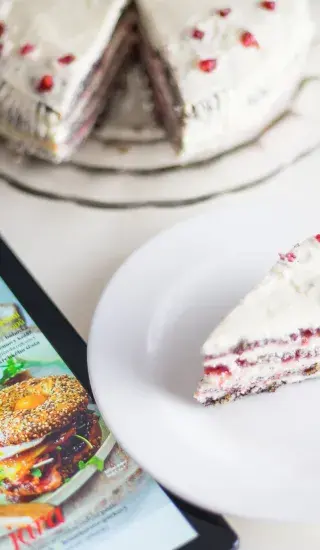 Makový dort s pikantní marmeládou