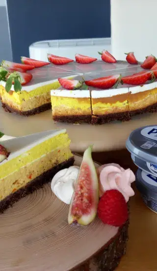 Dýňovo-kurkumový cheesecake