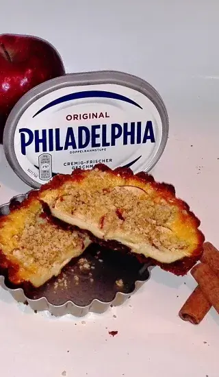 Křupavý cheesecake s jablky