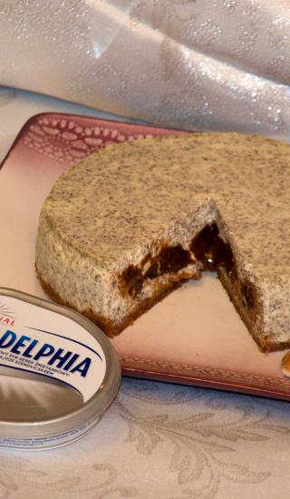 Makový cheesecake s povidly