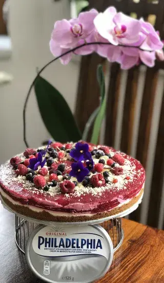 Cheesecake s malinami
