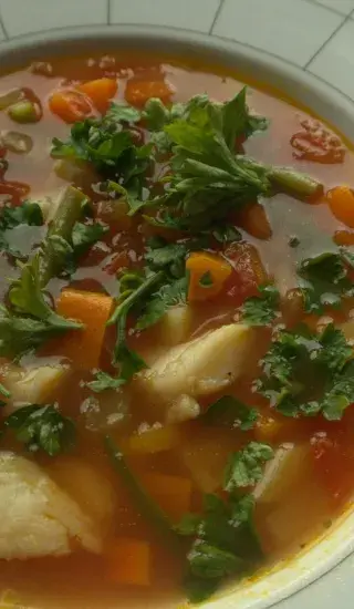 Pikantní rybí polévka 