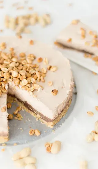 Arašídový cheesecake