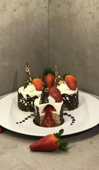 Jahodové cheesecakes