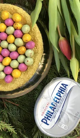 Velikonoční Cheesecake s pistáciemi