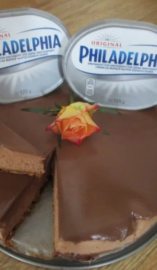 Extra čokoládový cheesecake