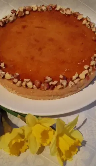 Lotuskový cheesecake s burákovým  máslem