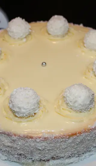 Sváteční Raffaello cheescake