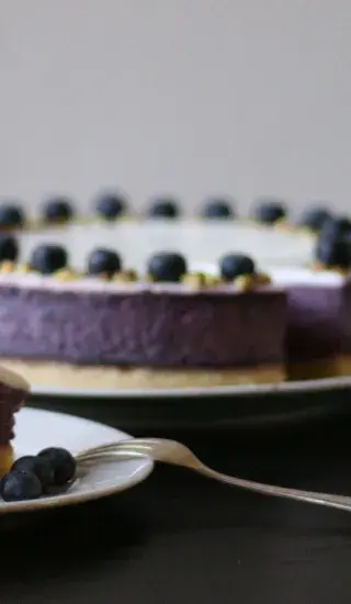 Borůvkový cheescake