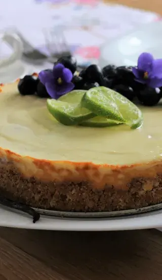 Svěží cheesecake s borůvkami