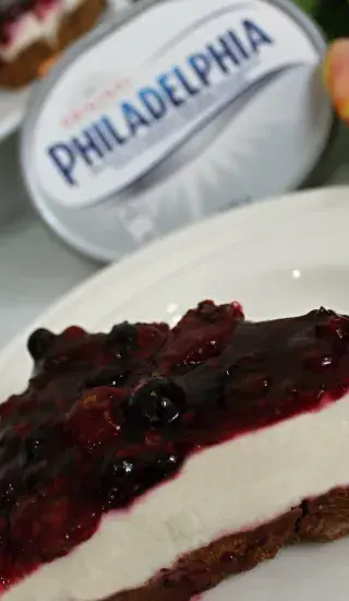 Cheesecake s lotuskovými sušenkami