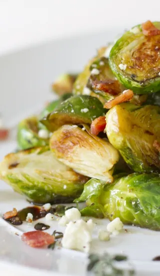 Restovaná růžičková kapusta