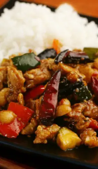 Vepřové maso se žampióny v sojové omáčce