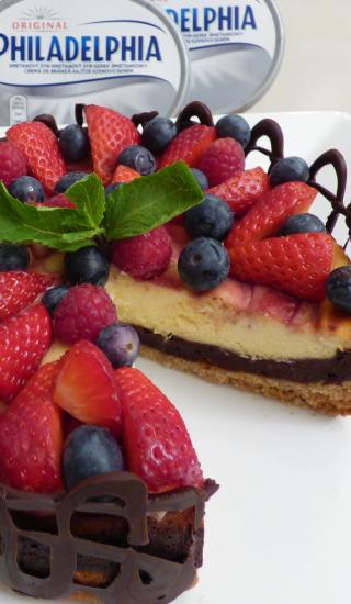 Brown-cheesecake