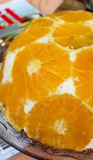 Pomerančový bowl dort k 15. narozeninám Apetitu