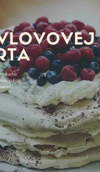Vláčna Pavlovovej torta
