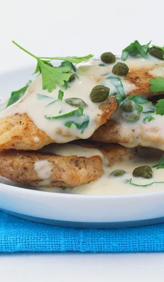 Vepřové plátky s petrželovou omáčkou