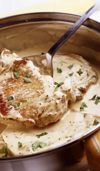 Vepřové plátky na smetaně