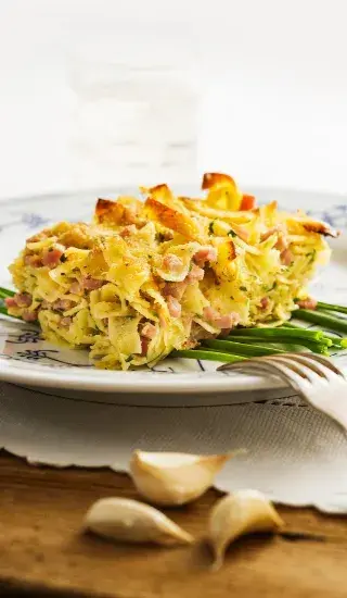 Šunkofleky s uzeným bůčkem