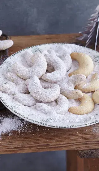 Hedvábné vanilkové rohlíčky